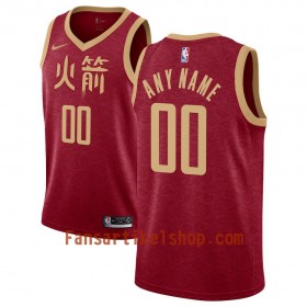 Houston Rockets Trikot Benutzerdefinierte 2018-19 Nike City Edition Rot Swingman - Herren